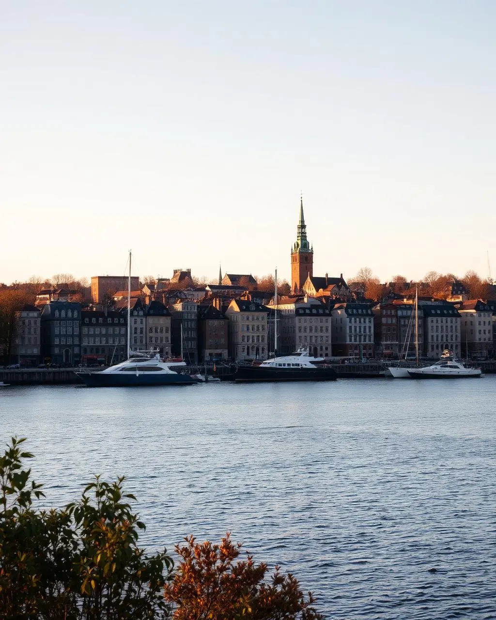 Stockholm i morgonljus