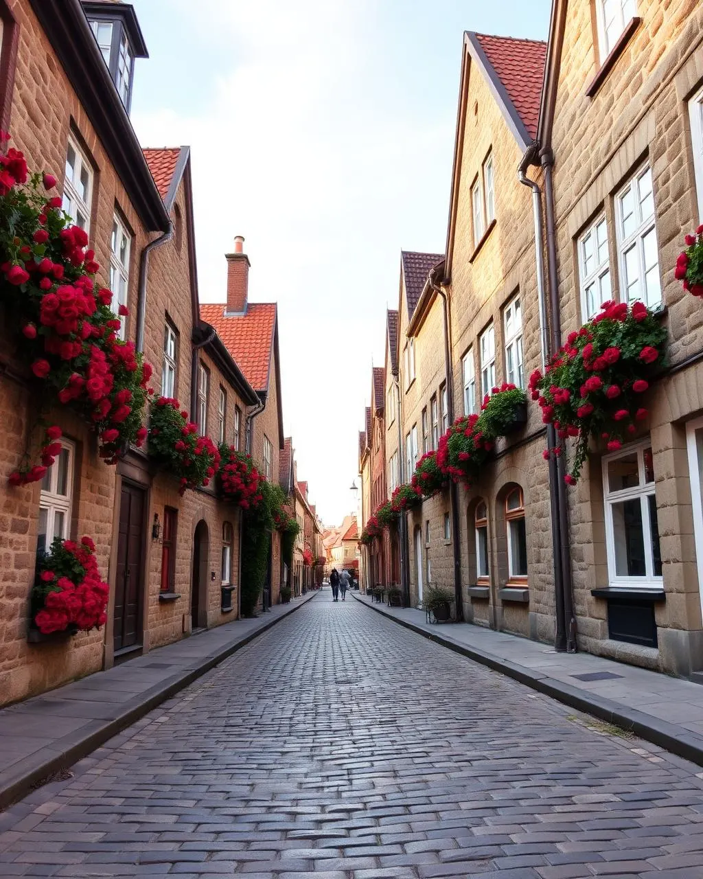 Kullerstensgata i Visby