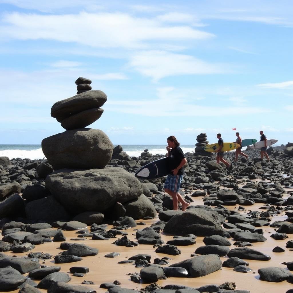 Raukar längs Gotlands kust