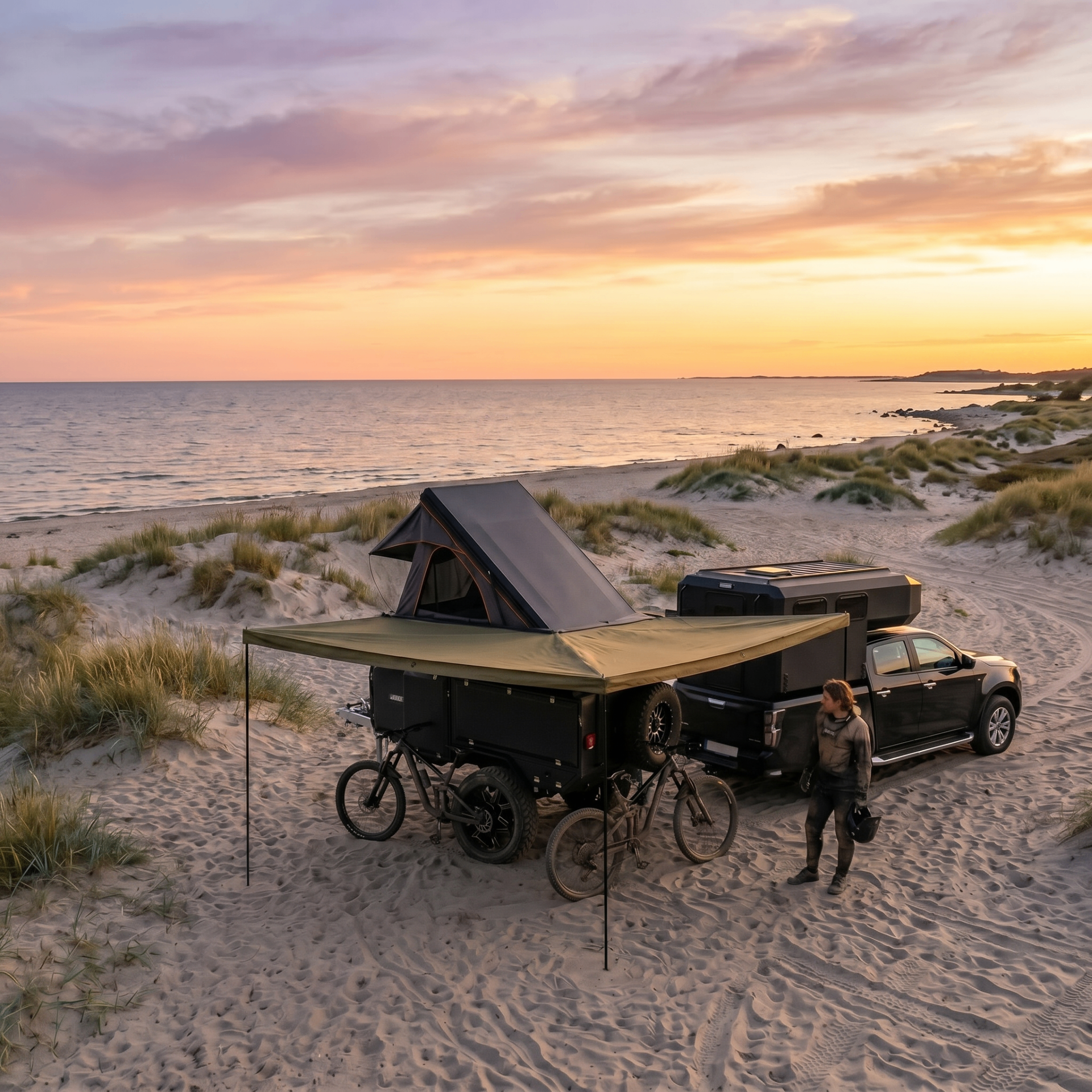 Morgonkaffe på Surflogiet
