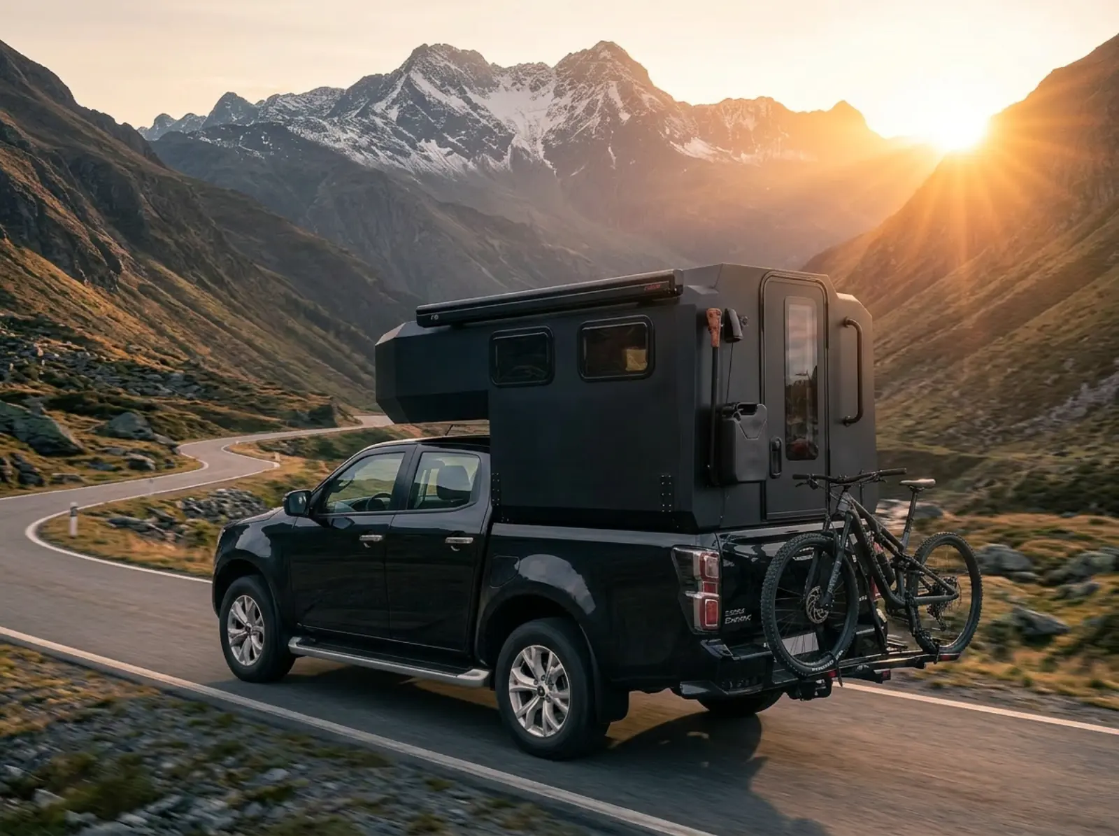 Isuzu D-MAX med campingtrailer